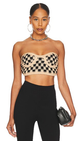 Lana Bustier Top in Black | Revolve Clothing (Global)