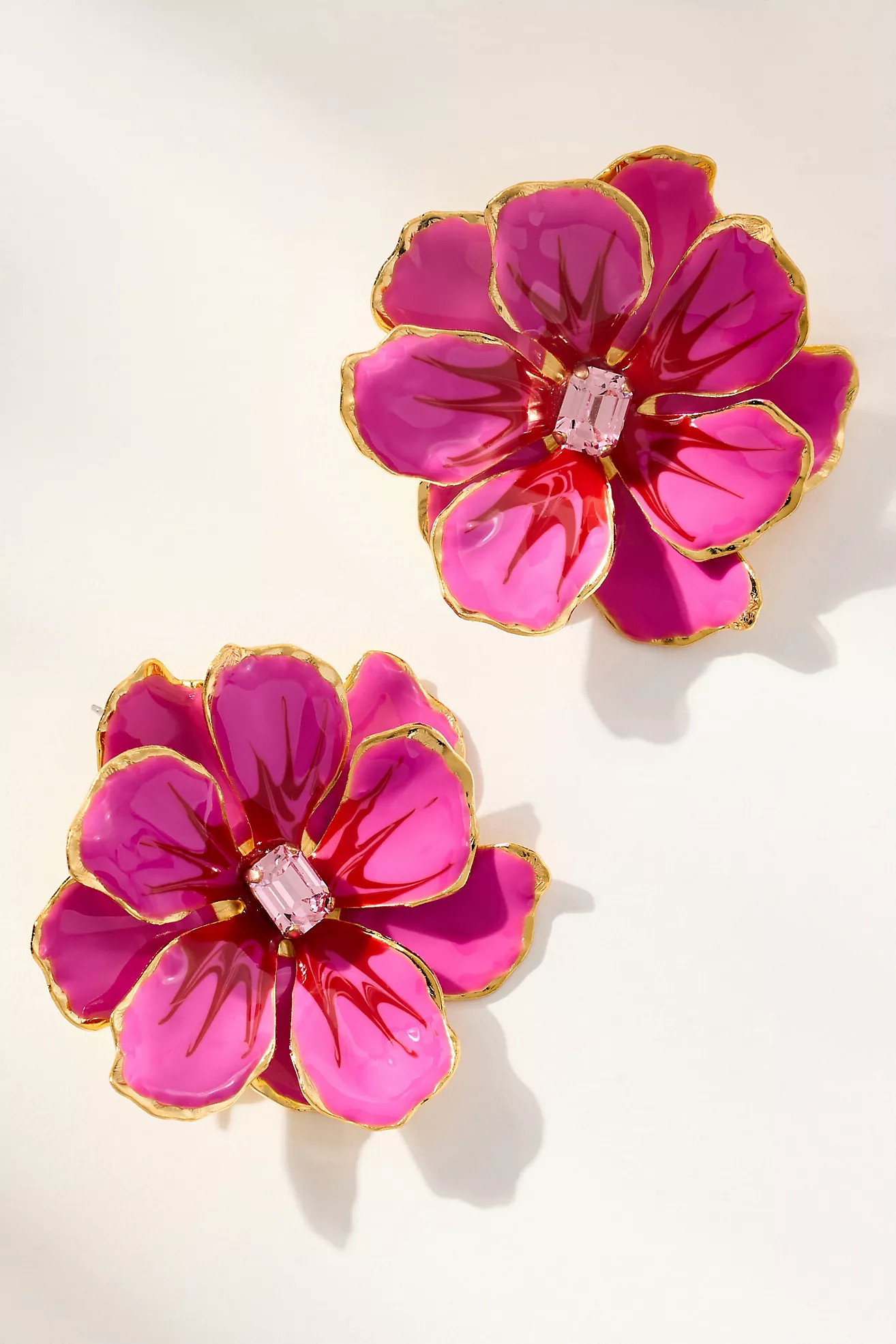The Pink Reef Handpainted Earrings | Anthropologie (US)