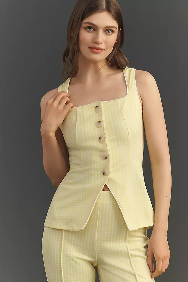 Structured Longline Vest Top | Anthropologie (US)