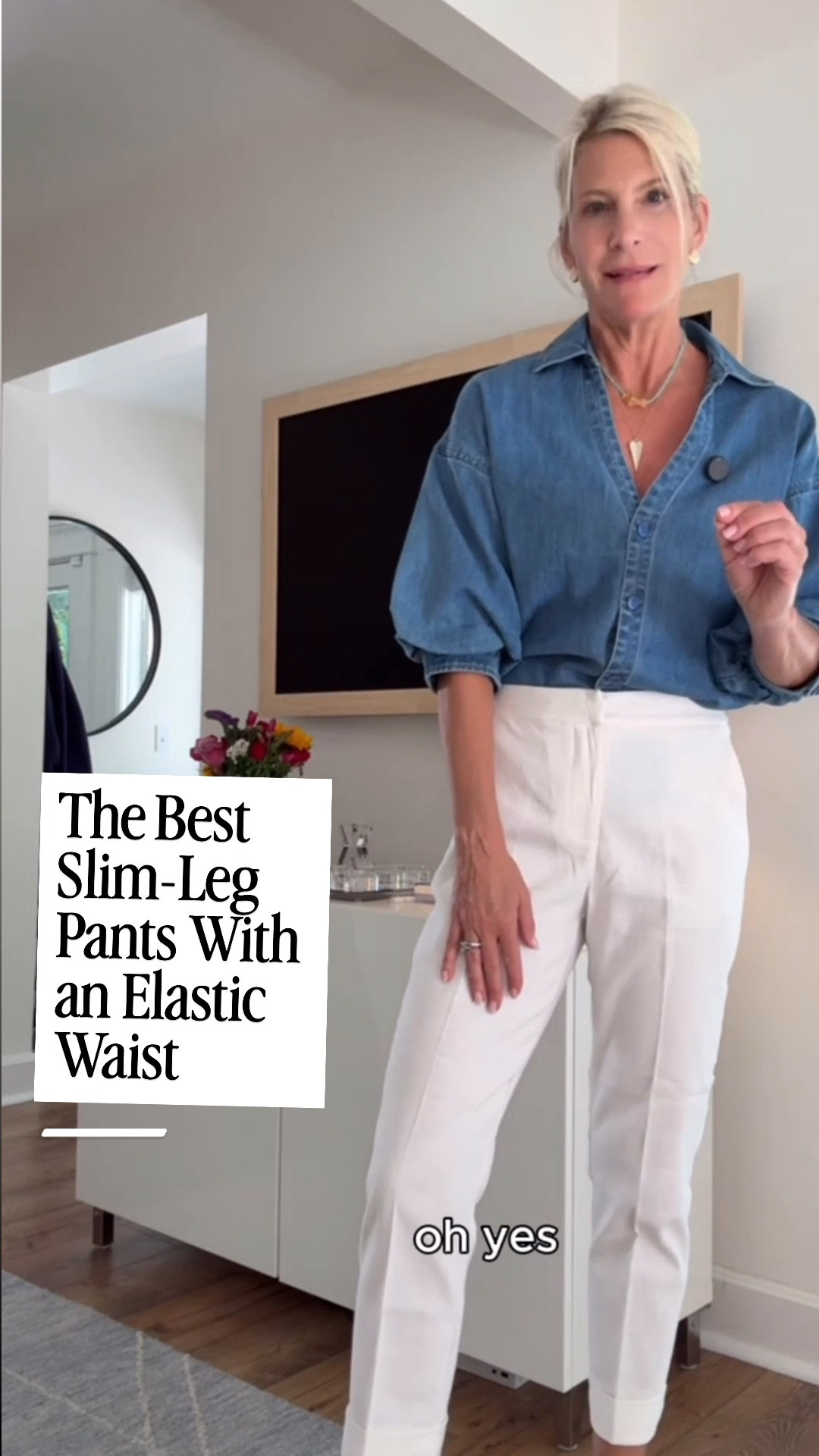 Okay, I think I found another pair of pants I can’t stop recommending! I own these in white, elevated denim, and gray sweatpants, and I love the slim leg and elastic waist. They’re so flattering, easy to style, and work beautifully with everything from flats to a little kitten heel.

👩‍💻 LTK PRO TIPS
❤️ Heart = Support my posts ;-)
🔖 Save = Get sale & restock alerts for the things you love!
📋 Lists = Keep favorites organized (List ideas: Christmas, Birthdays, and Vacations!)
📲 Share = Send lists and products to a friend (or your daughters like me).
💬 Comment = Ask me anything, and I’ll answer. ;-)

#LTKootd #LTKOver40 #LTKSeasonal