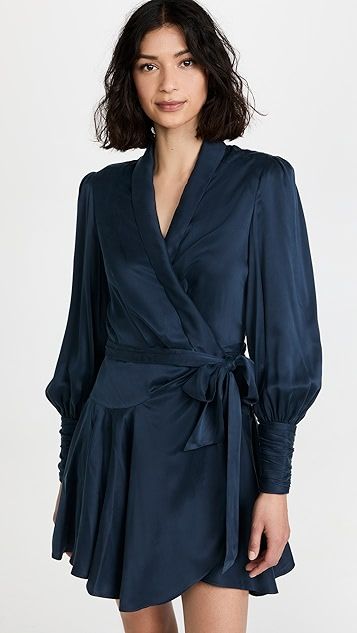 Silk Wrap Mini Dress | Shopbop