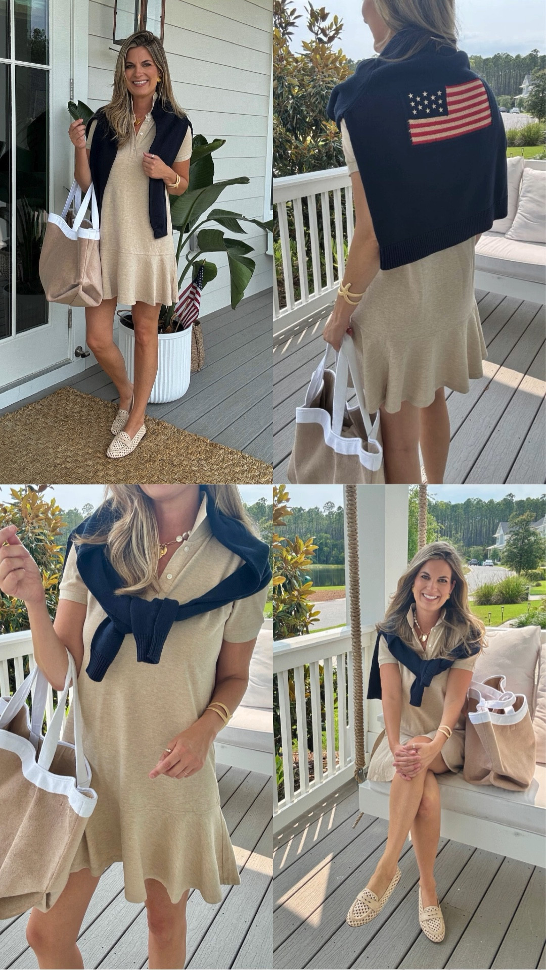 The polo dress has been a long time favorite. Size small. American flag puff sleeve sweater - size small - quality is beautiful on this one! 


#LTKOver40 #LTKootd #LTKTall