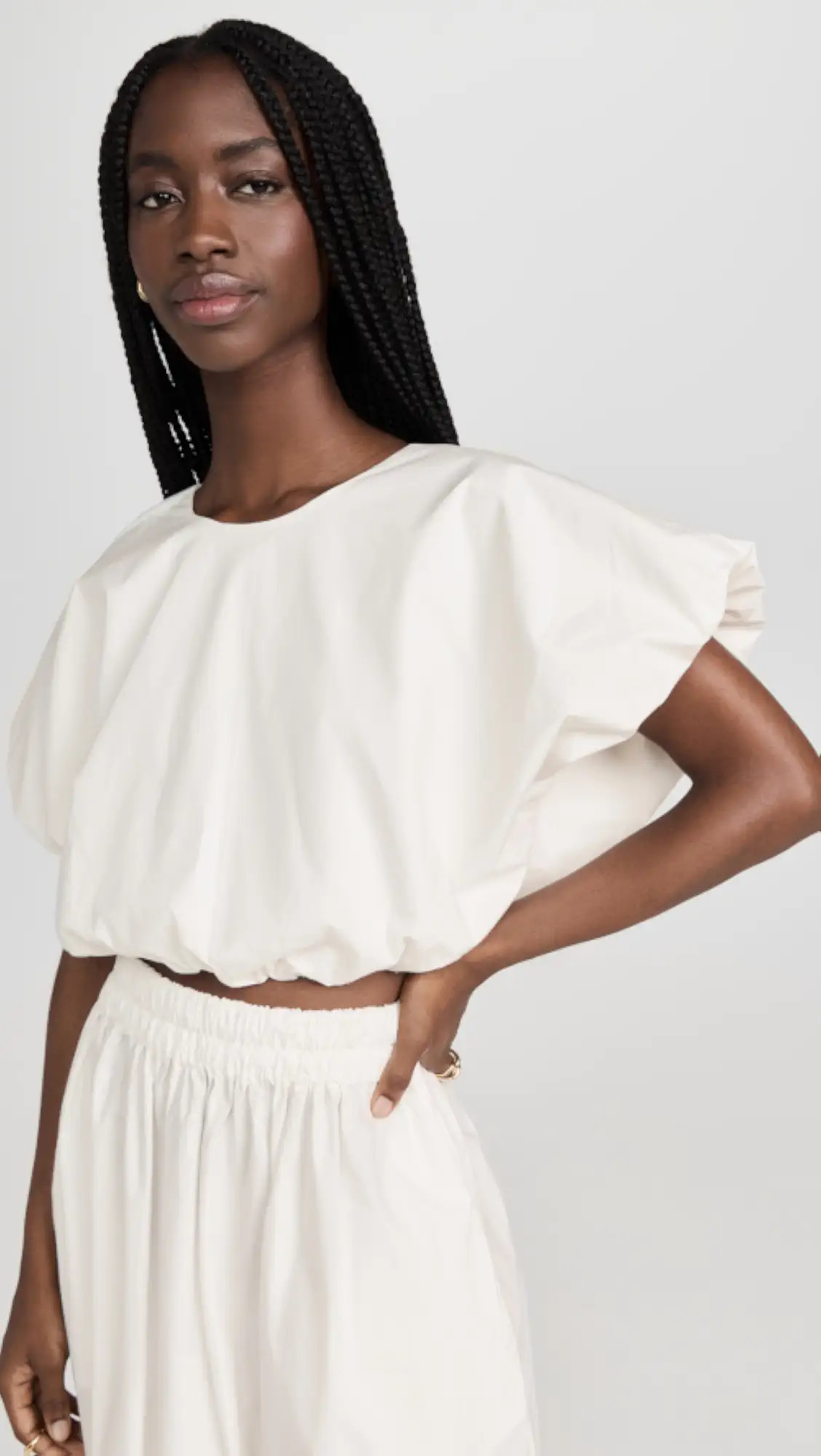 Opihi Bubble Sleeve Crop Top | Shopbop