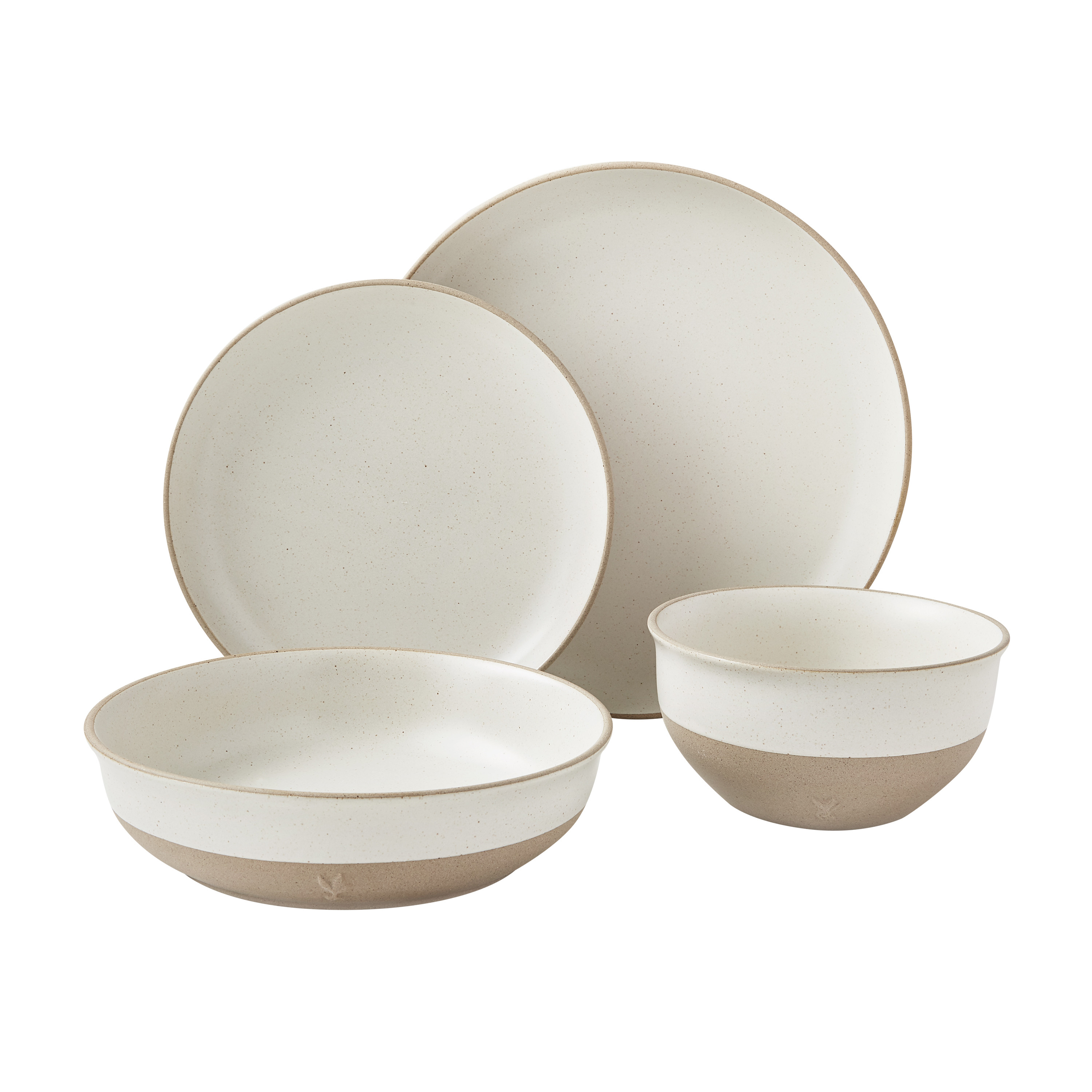 Better Homes & Gardens Cream 16-Piece Dinnerware Set by Dave & Jenny Marrs | Walmart (US)