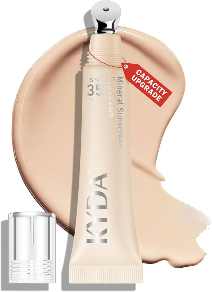 KYDA Mineral Sunscreen Eye Cream, Packaging Upgrade, 3-in-1 Anti-Aging Under Eye Cream for Dark C... | Amazon (US)