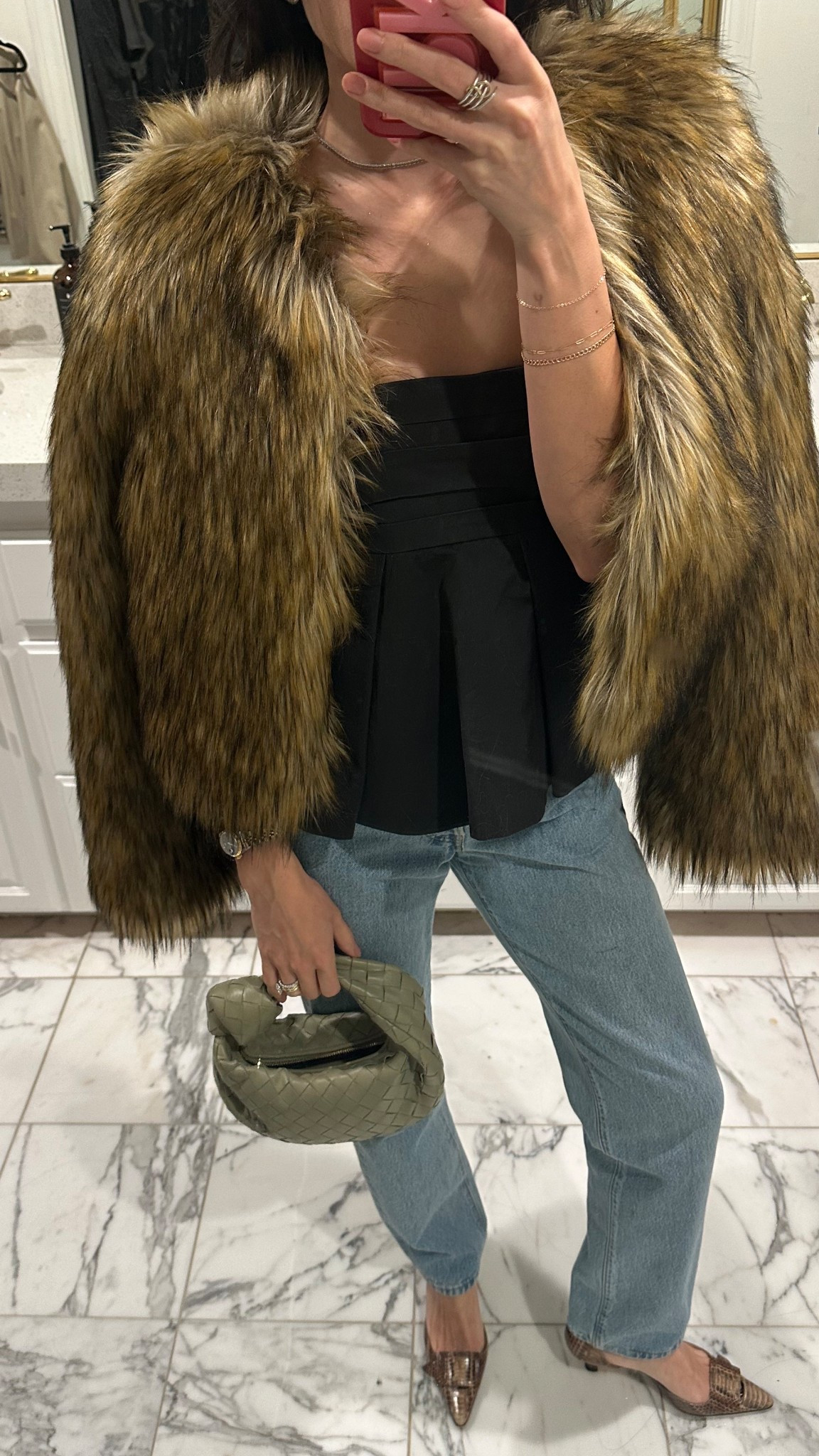 Jeans/heels are vintage and jacket is old! Wearing XS in the top.

#LTKHoliday #LTKootd