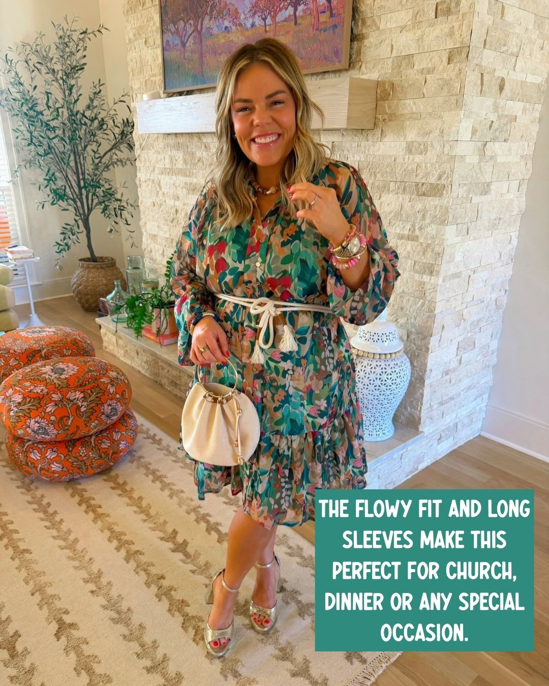 The flowy fit and long sleeves make this perfect for church, dinner or any special occasion!

#LTKgrwm #LTKootd #LTKmomlife