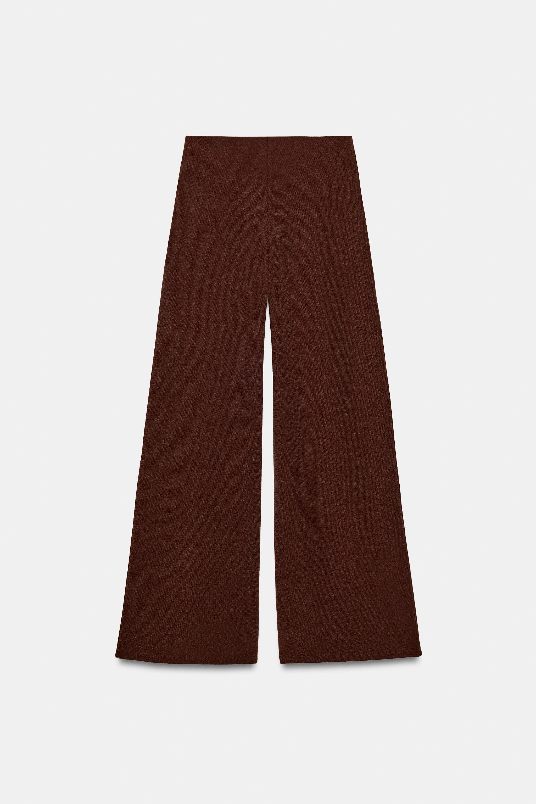 TEXTURED WIDE LEG PANTS | Zara US