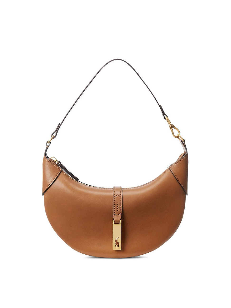 Women's Mini Polo ID Leather Shoulder Bag - Tan | Saks Fifth Avenue