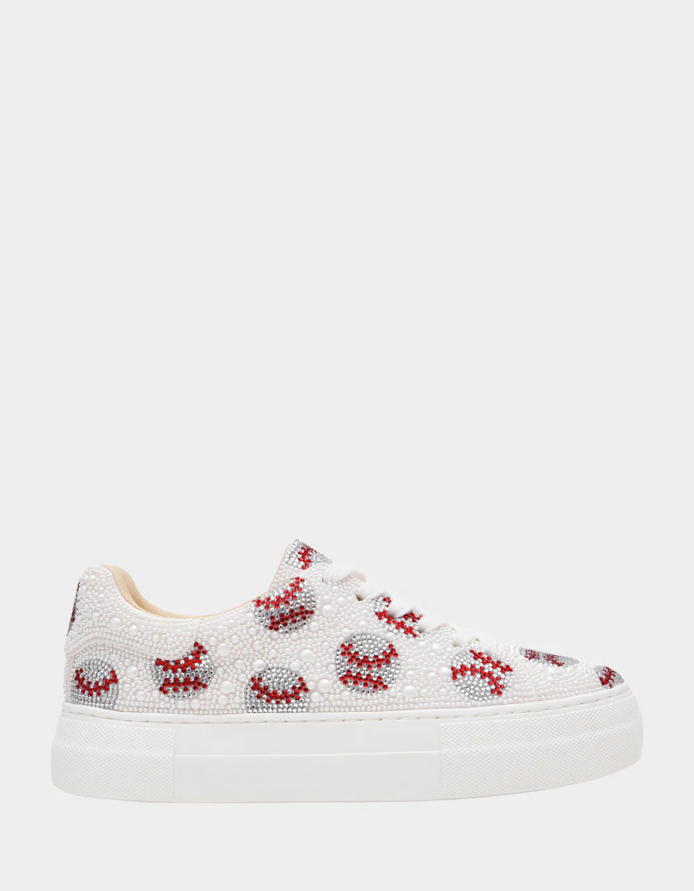 SIDNY BASEBALL Women's Pearl Baseball Sneaker | Betsey Johnson