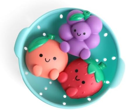 Itzy Ritzy Bath Squirter Toys – Set of 3 Textured, Fruit-Shaped Bath Toys & 1 Sprinkle Strainer... | Amazon (US)