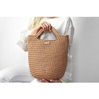 Reusable Crochet Tote, Bag Natural Color, Beige Bag For Summer, Beach Washable Bag, Light Summer | Etsy (US)
