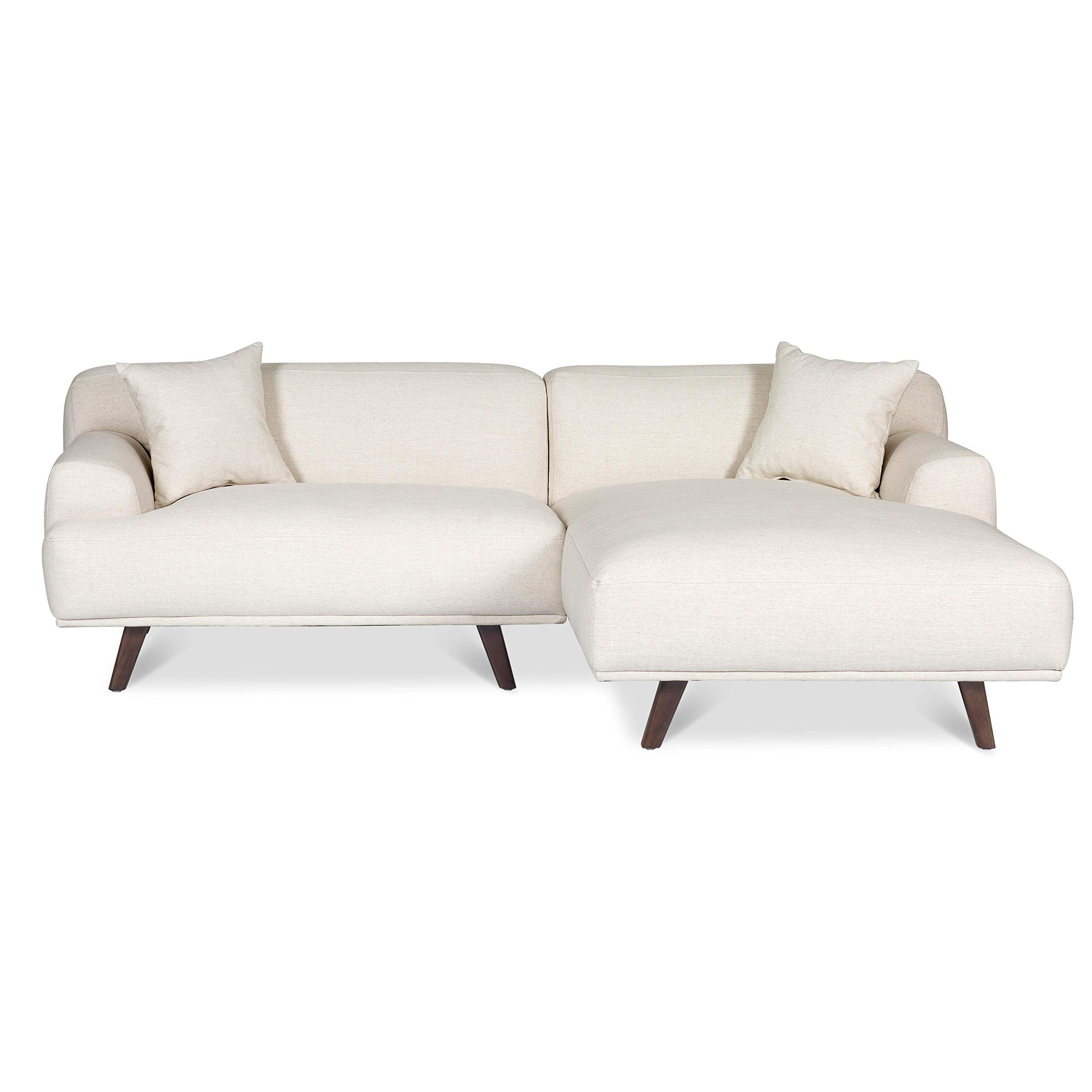 POLY & BARK Mineta Right-Facing Sectional Sofa, Mist White | Amazon (US)