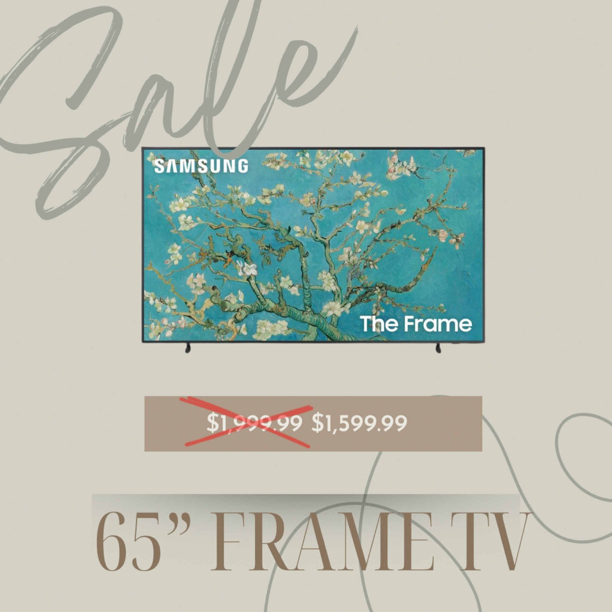 65” Frame TV Sale

#LTKsalealert #LTKhome #LTKSpringSale