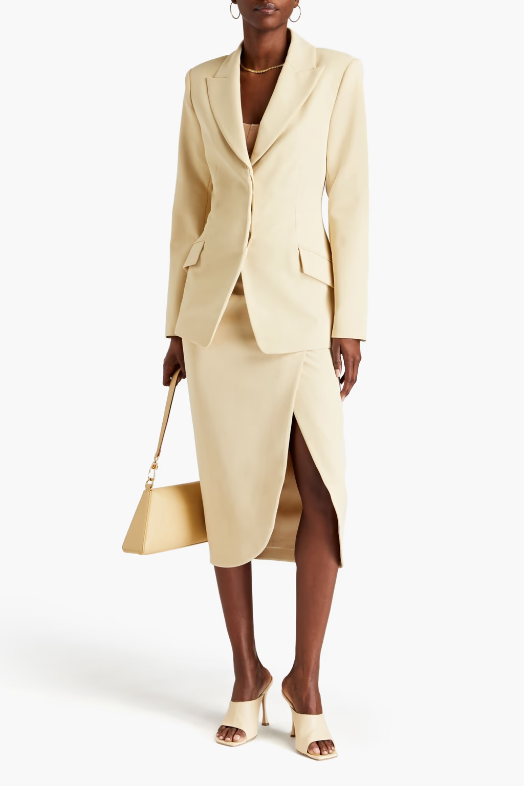 Aleksa crepe blazer | The Outnet (US and CA)