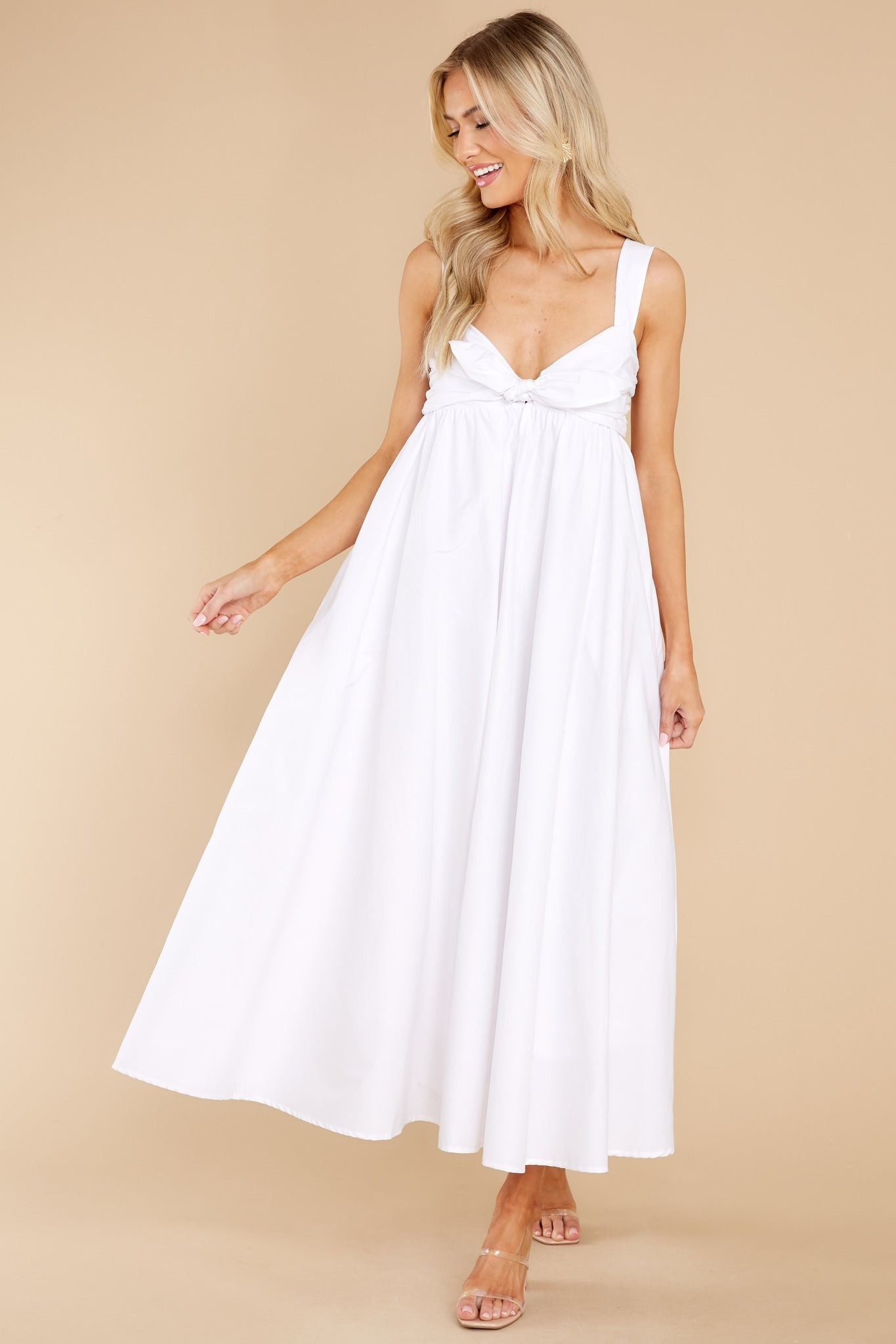 A True Delight White Maxi Dress | Red Dress 