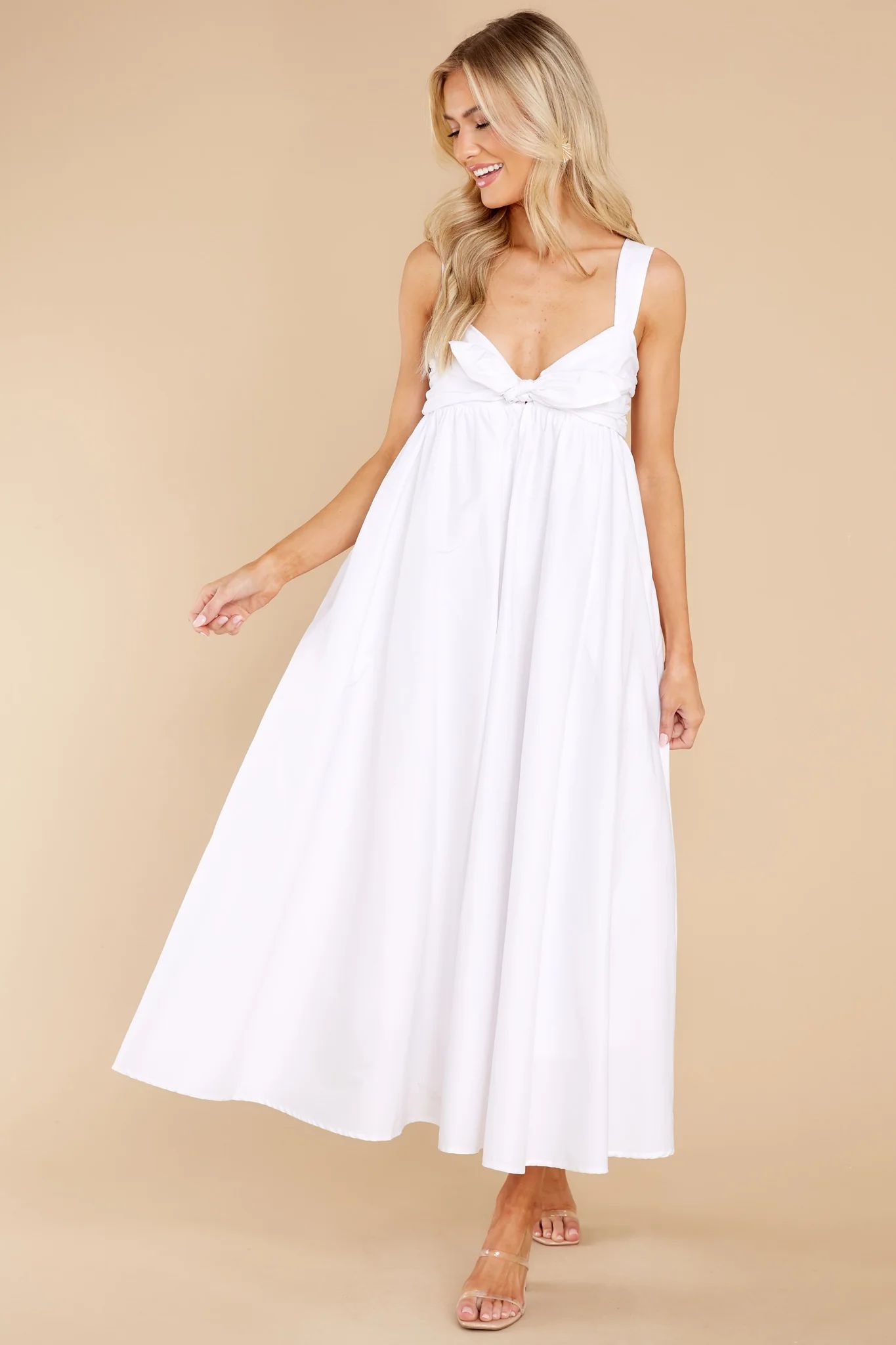 A True Delight White Maxi Dress | Red Dress 