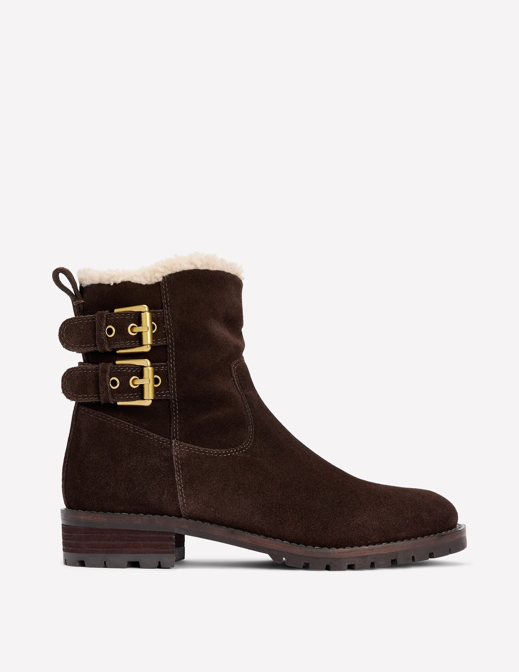 Boden Women's Buckle Ankle Boots in Brown | Size 40 | Boden (US)