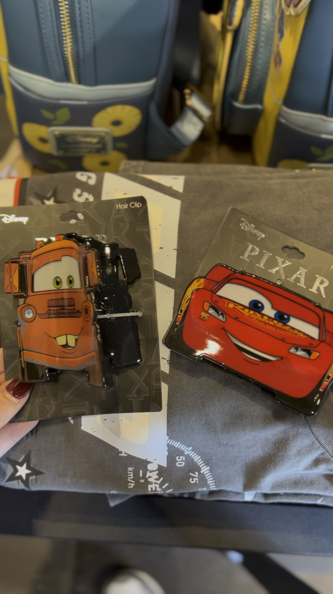 Cutest hair clips for Cars mamas! 🖤🏁❤️