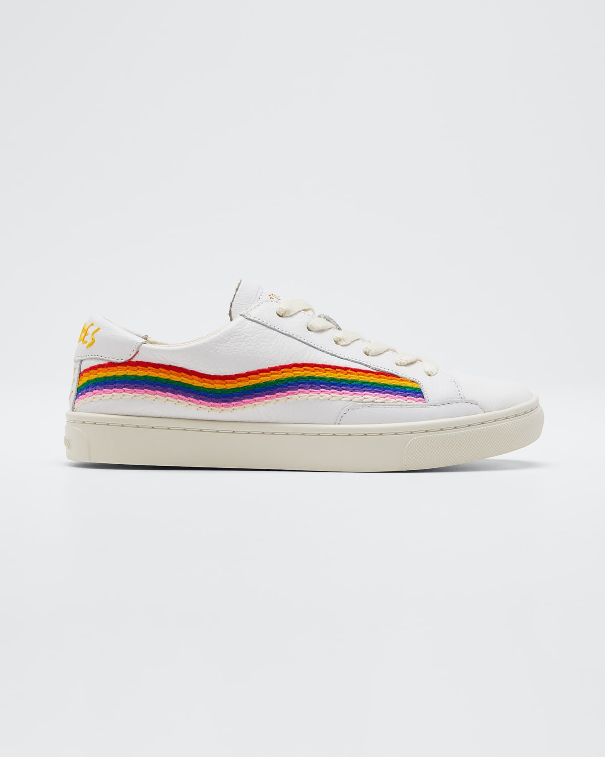 Shooting Star Embroidered Leather Sneakers | Bergdorf Goodman