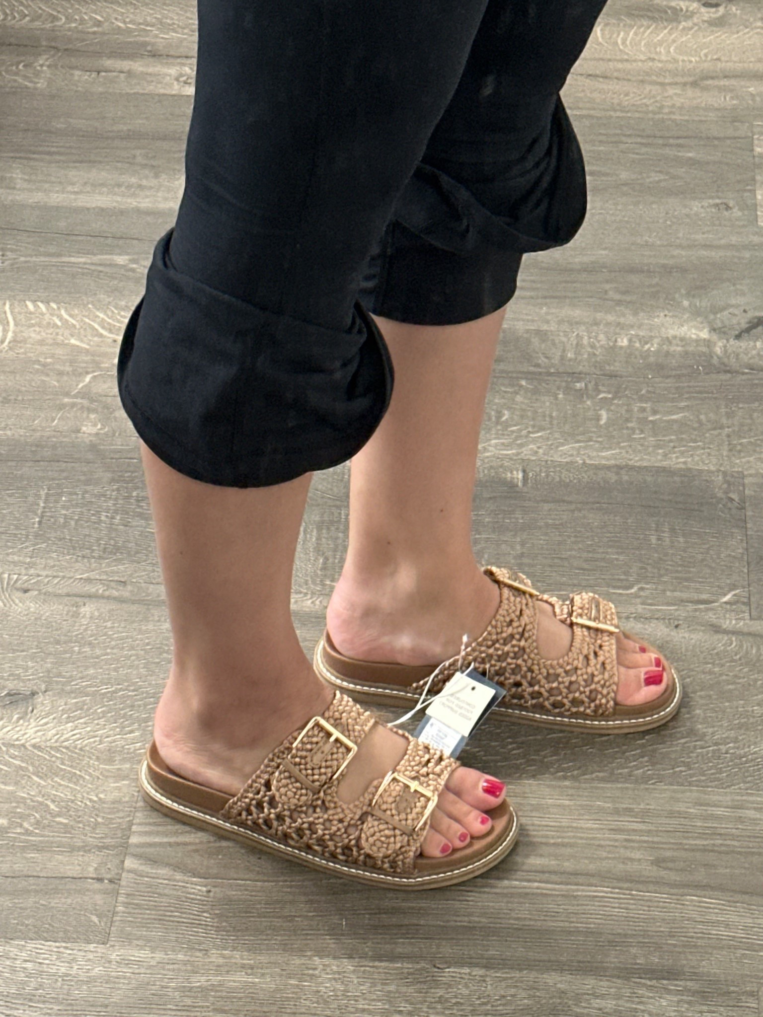 The cutest Target sandals! Amazing quality and so comfy!! The tan is fully stocked and they run TTS  

#LTKStyleTip #LTKSeasonal #LTKFindsUnder50