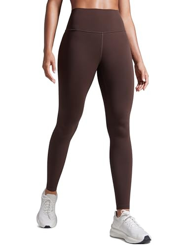 CRZ YOGA Butterbreeze Workout Leggings 28'' - High Waisted Athletic Gym Running Womens Yoga Pants Tummy Control Hot Fudge Brown X-Small | Amazon (US)