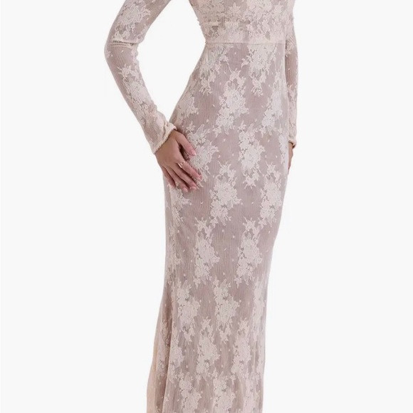 Elegant Cream Lace Dress | Poshmark