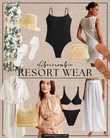 Rounding up some resortwear from Abercrombie! I’ve added some other favorite selects below 🤎 take 20% off select spring styles + 15% off almost everything else this weekend [sale ends 3/4]

Resort / vacation / spring / summer / swimsuits / bikini / crochet / dress / block heels / straw hat / clutch / purse / cover up / sandals / beach

#LTKSeasonal #LTKtravel #LTKSpringSale