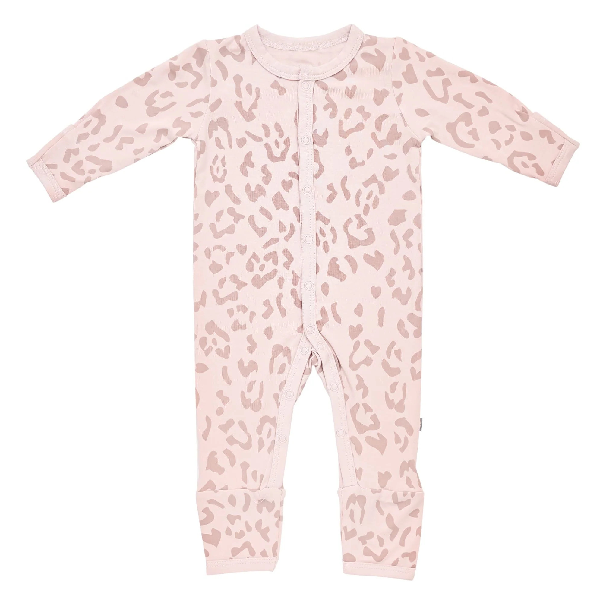 Romper in Big Blush Leopard | Kyte BABY