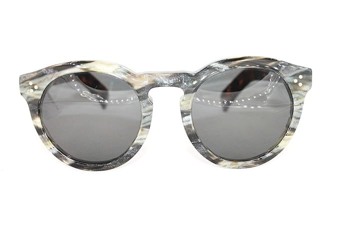 Illesteva LEONARD 2 MARMOR HAVANA/GREY C.14 Sunglasses Made in Italy | Amazon (US)