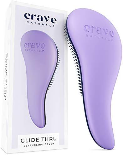 Crave Naturals Glide Thru Detangling Brush for Adults & Kids Hair. Detangler Hairbrush for Natural,  | Amazon (US)