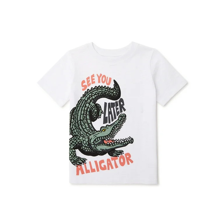 Garanimals Baby and Toddler Boy Short Sleeve Graphic T-Shirt, Sizes 12M-5T | Walmart (US)