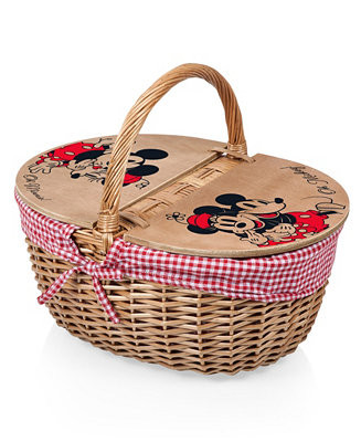 Disney Mickey Minnie Mouse Country Picnic Basket | Macy's