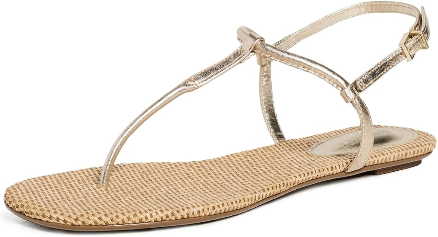 SCHUTZ Women's Elsha Sandals, Platina, Metallic, Gold, Tan, 6 Medium US | Amazon (US)