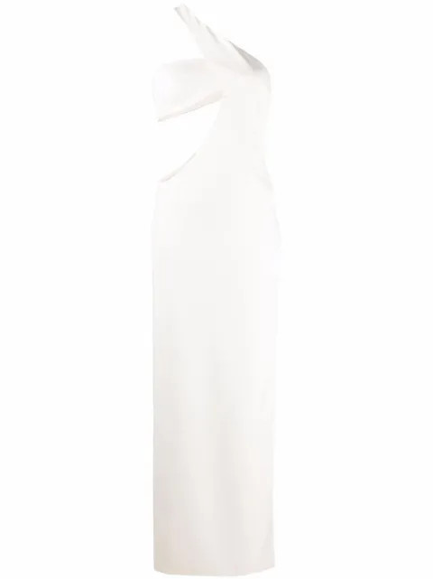 asymmetric cut-out gown | Farfetch (RoW)