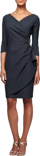 Alex Evenings Embellished Ruched Sheath Cocktail Dress | Nordstrom | Nordstrom