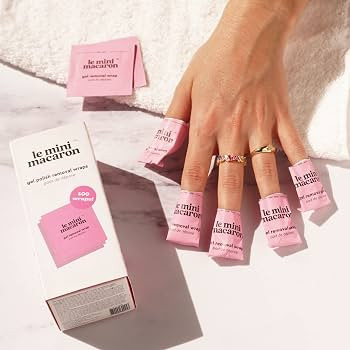le mini macaron Gel Nail Polish Remover Kit | Soak Off Remover Wraps | 100 Pieces | Amazon (US)