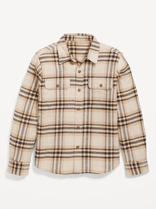 Soft-Brushed Flannel Pocket Shirt for Boys | Old Navy (US)