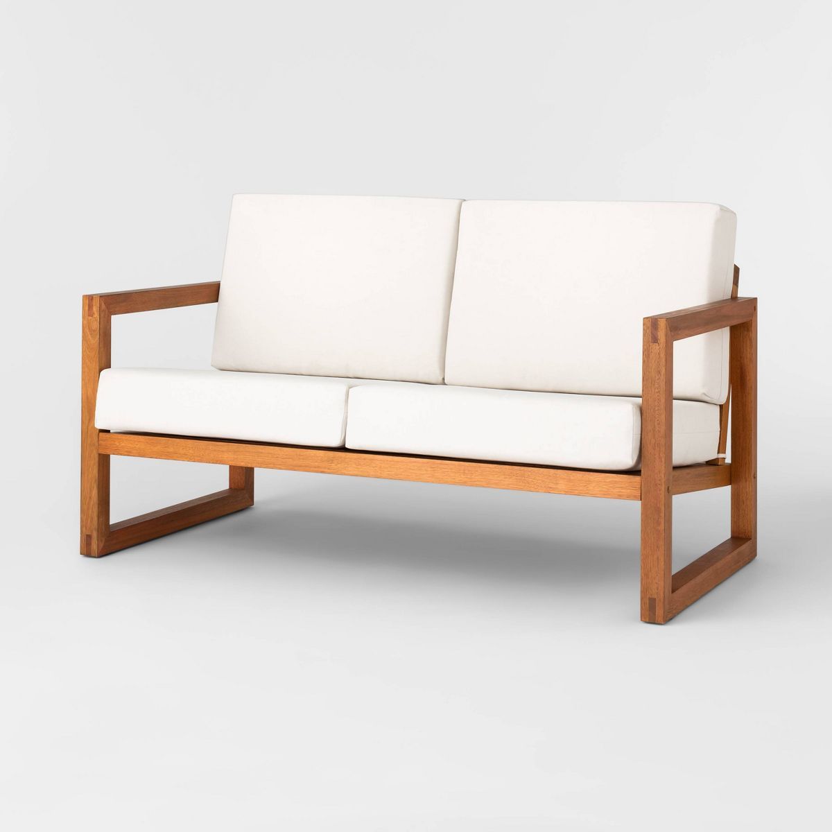 Kaufmann Wood Patio Loveseat - Linen - Project 62™ | Target