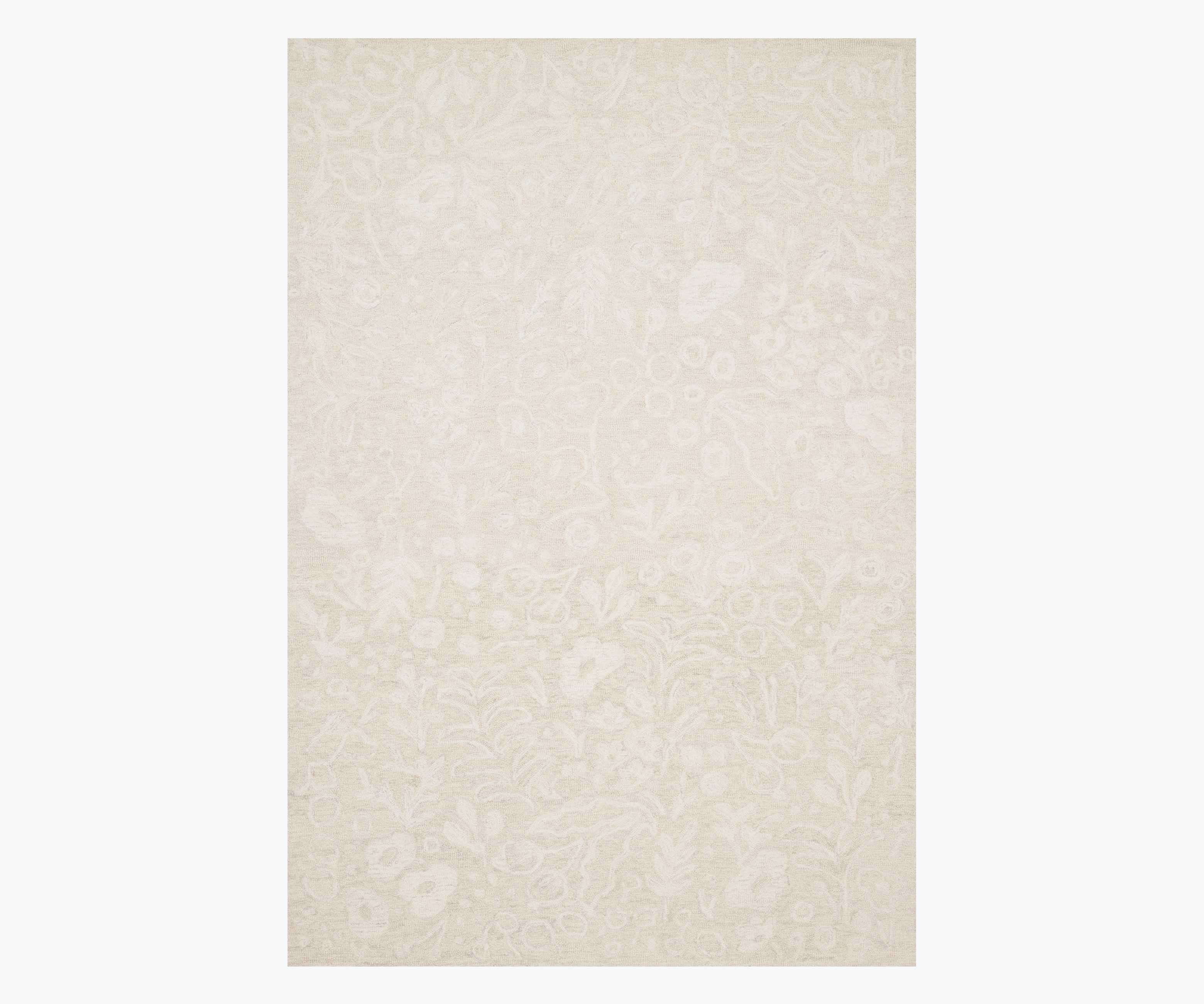Marion Ivory Wool-Hooked Rug | Rifle Paper Co.