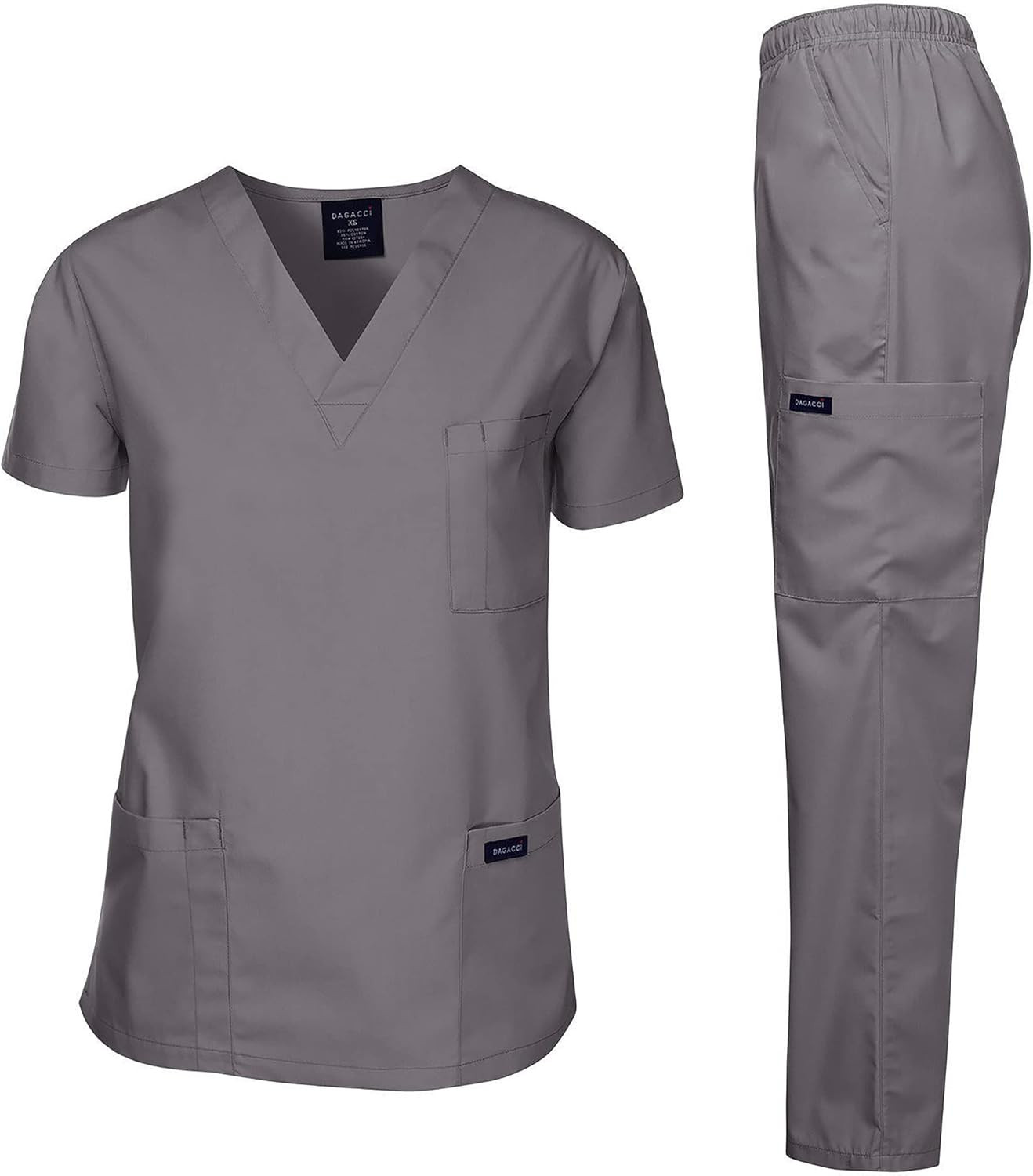 Dagacci Scrubs Medical Uniform Women and Man Scrubs Set Medical Scrubs Top and Pants | Amazon (US)