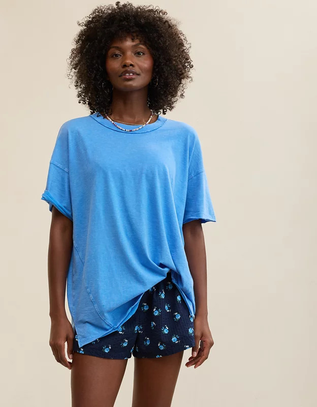 Aerie Oversized Crew Boyfriend T-Shirt | Aerie