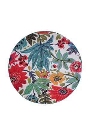 Floral Bloom Multicolor Washable Rug | My Magic Carpet