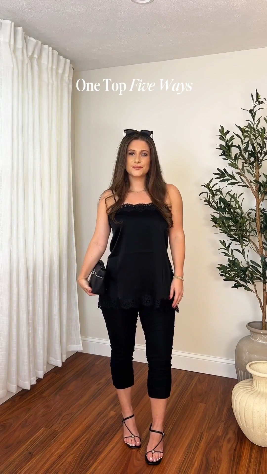 One Top / Five Ways 🖤 Wearing size XS @Aritzia Satin camisole

#LTKgrwm #LTKootd #LTKPetite