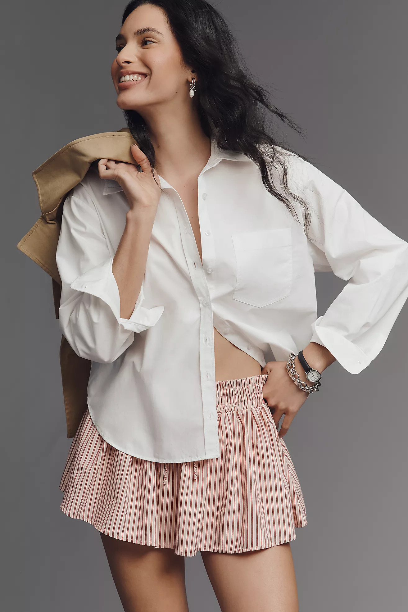 The Shrunken Bennet Buttondown Shirt by Maeve | Anthropologie (US)