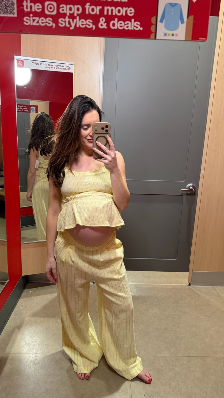 Adorable yellow set from Target! Not bump friendly, sized up.

#LTKBump #LTKootd
