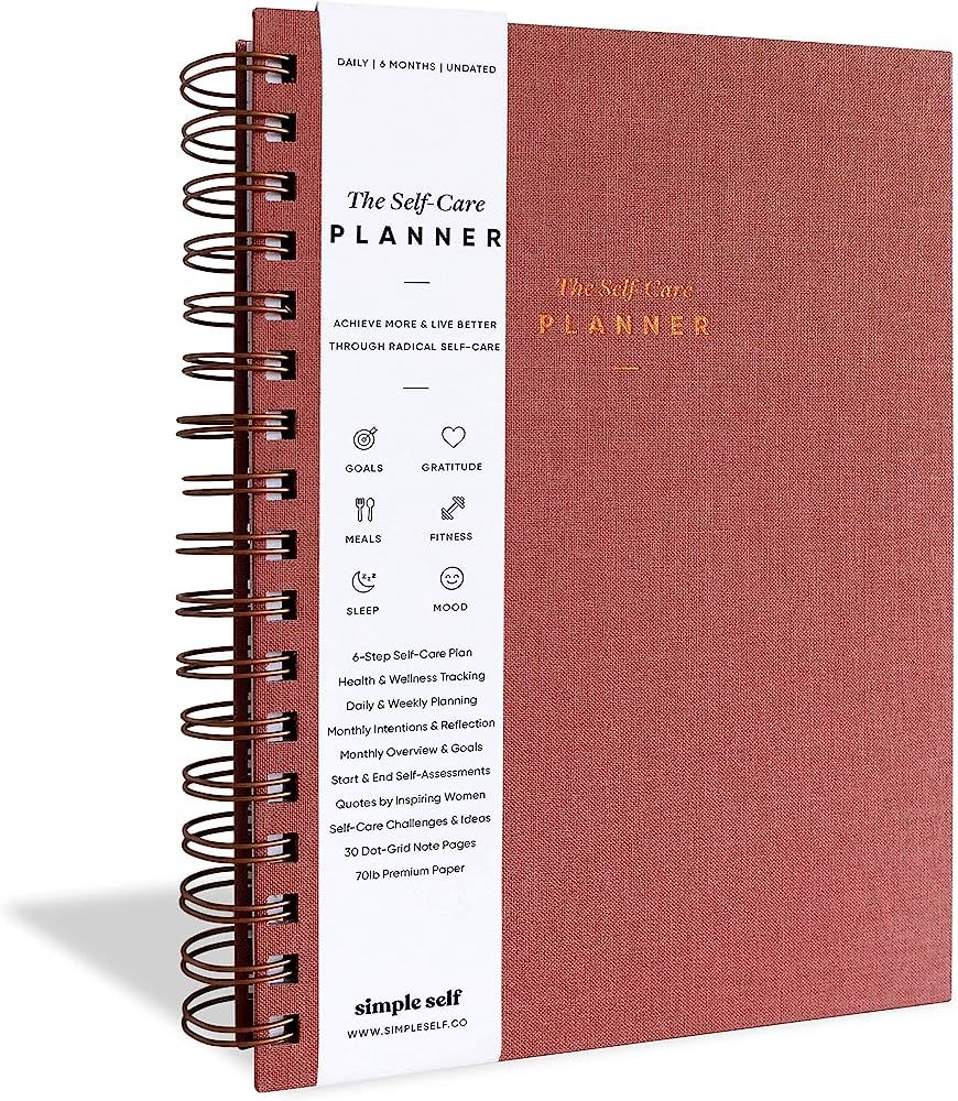 The Self-Care Planner by Simple Self - Undated 6 Month Life Planner - Daily, Monthly, Weekly - Fo... | Amazon (US)