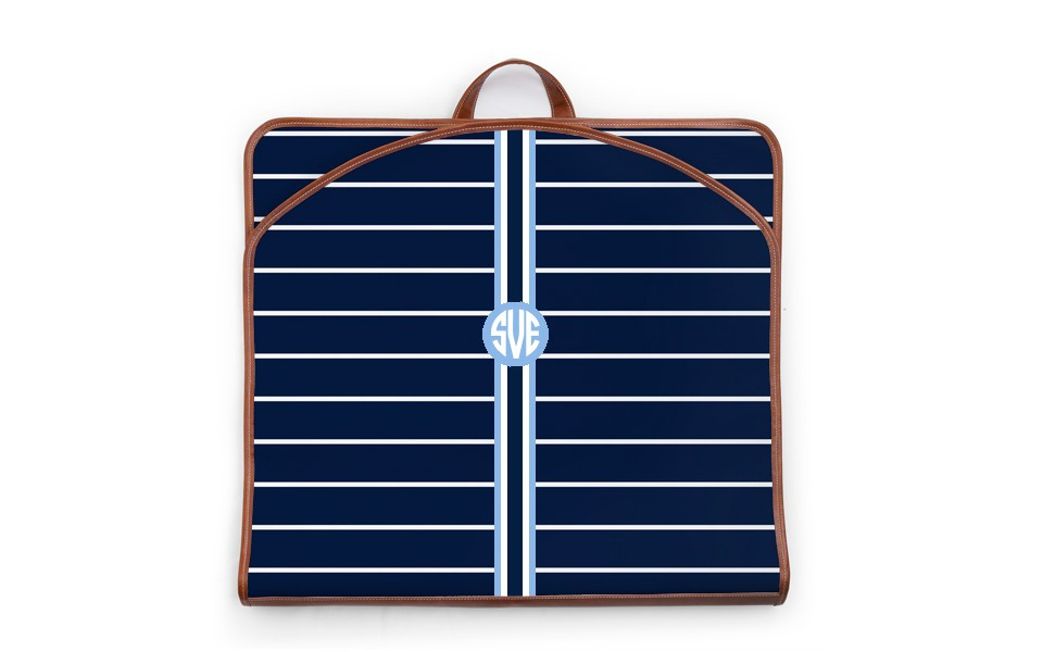Gatwick Garment Bag - Monogram Stripe | Barrington Gifts