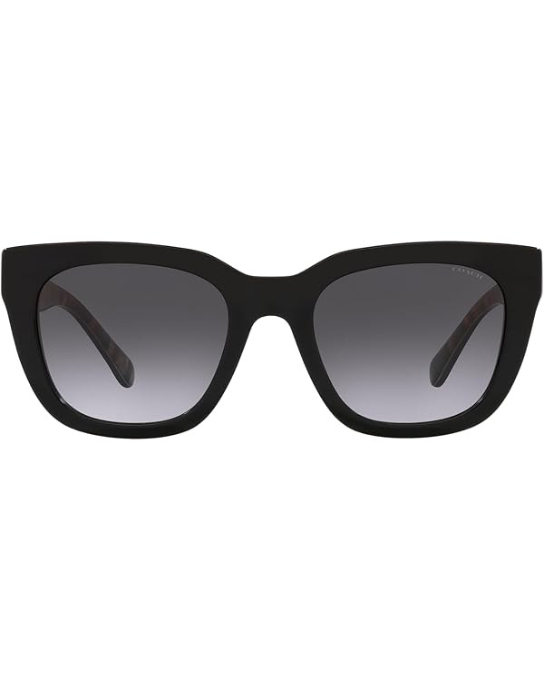 Coach HC8318 Sunglasses, Black/Grey Gradient, 52 mm | Amazon (US)