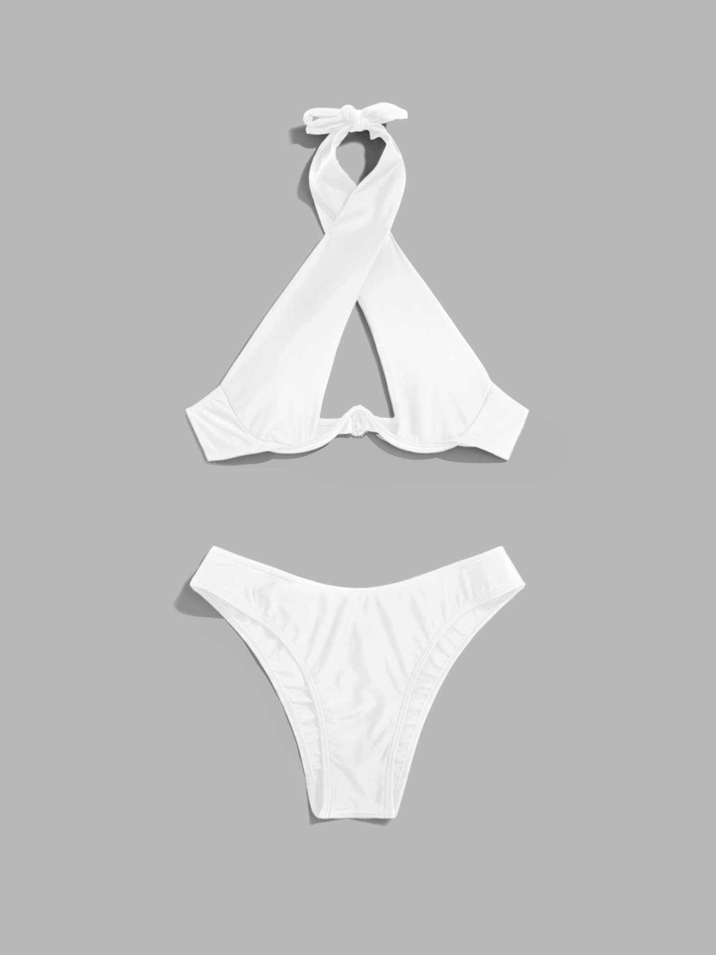 Miss Independent Cut-Out Underwire Bikini Set... | Cider